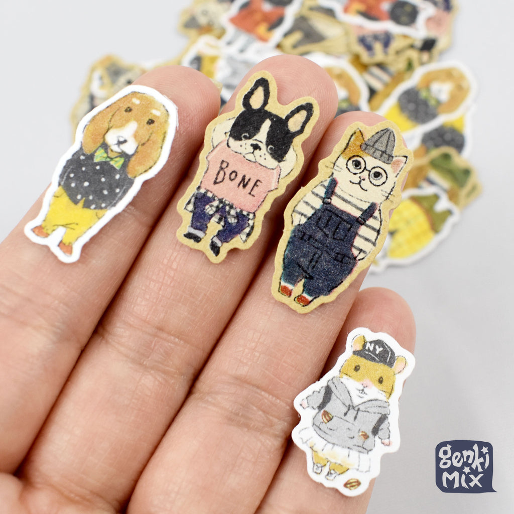 Cute Anthromorphic Animal Sticker pack