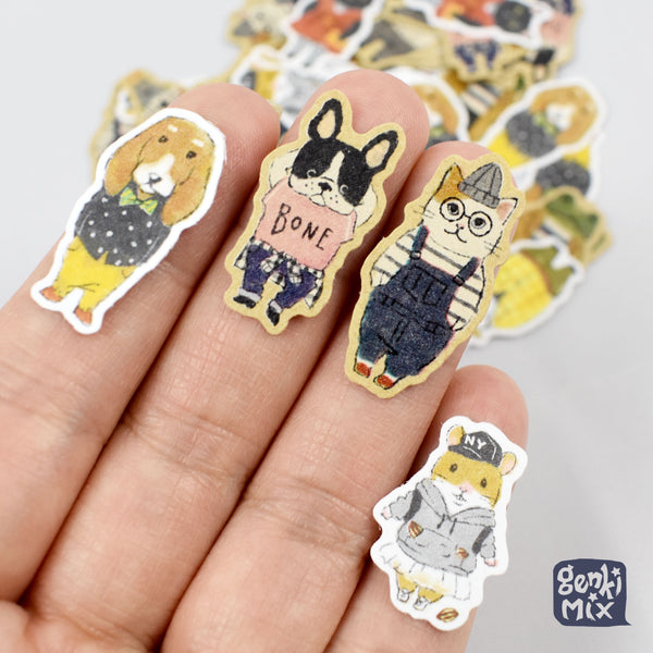 Cute Anthromorphic Animal Sticker pack