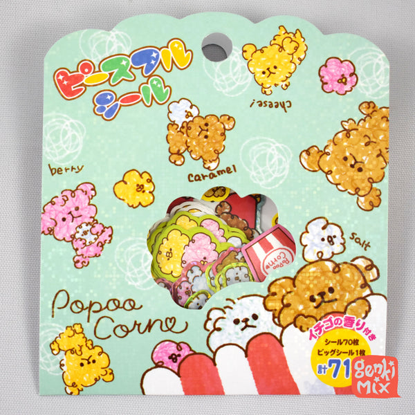 PopooCorn (Poodle x Popcorn) Sticker pack