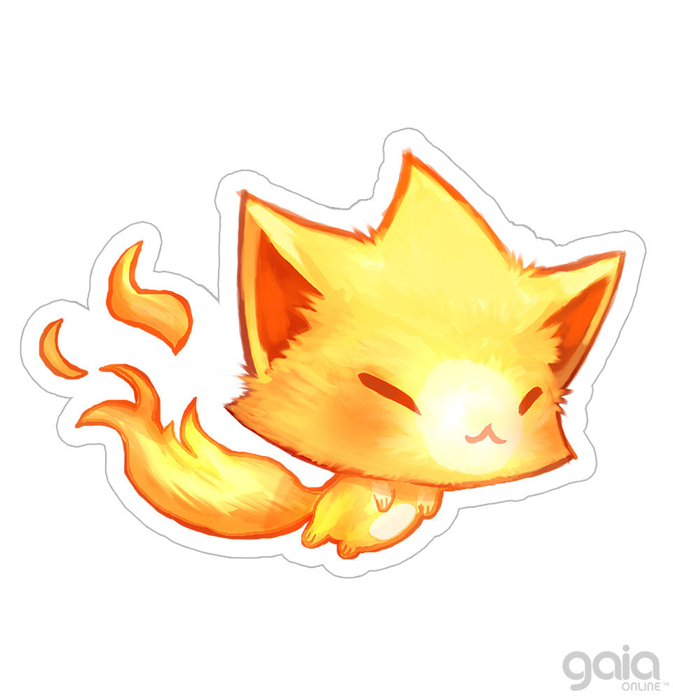 Baby Gold Kitten Star Vinyl Stickers