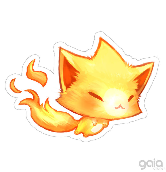 Baby Gold Kitten Star Vinyl Stickers