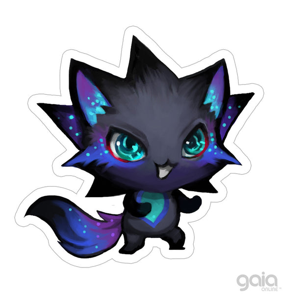 Dark Kitten Star Vinyl Stickers