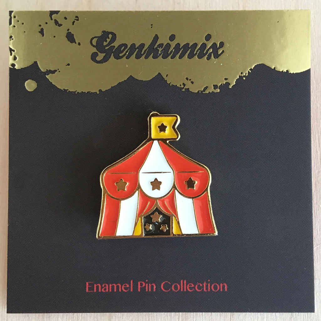 Circus: Red Tent Enamel Pin