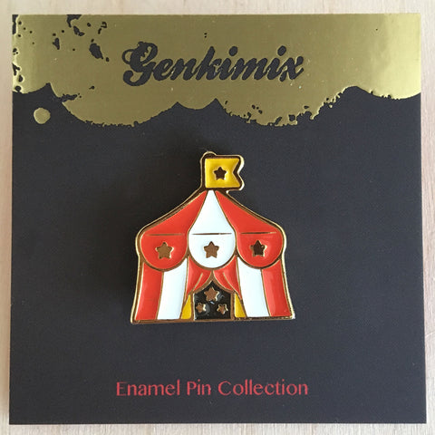 Circus: Red Tent Enamel Pin