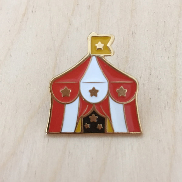 Circus: Red Tent Enamel Pin