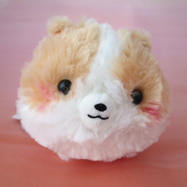 Pomeranian Plush - Light brown/White