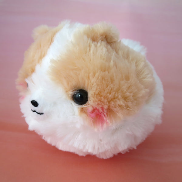 Pomeranian Plush - Light brown/White
