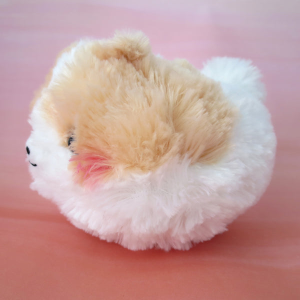 Pomeranian Plush - Light brown/White