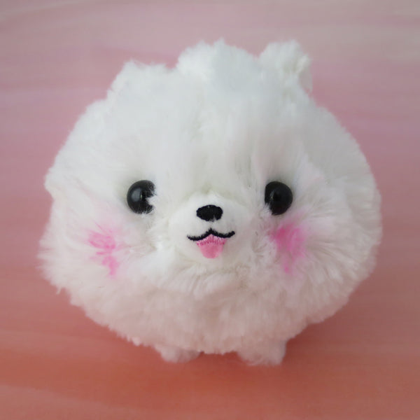 Pomeranian Plush - White