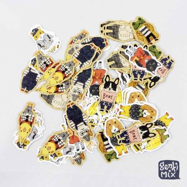 Cute Anthromorphic Animal Sticker pack