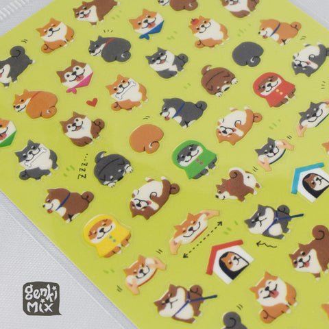 Shiba Inu, Puppy Stickers B
