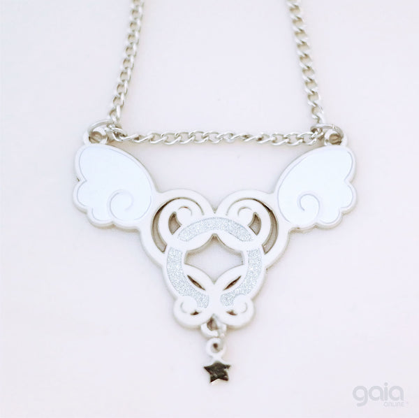 Glitter Halo Necklace (Silver)