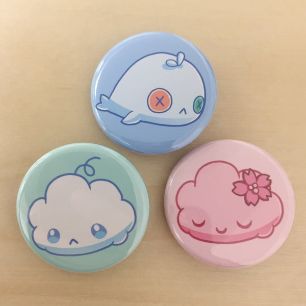 zOMG Button Set D: Fluff/ Watermeat/ Sakura Fluff