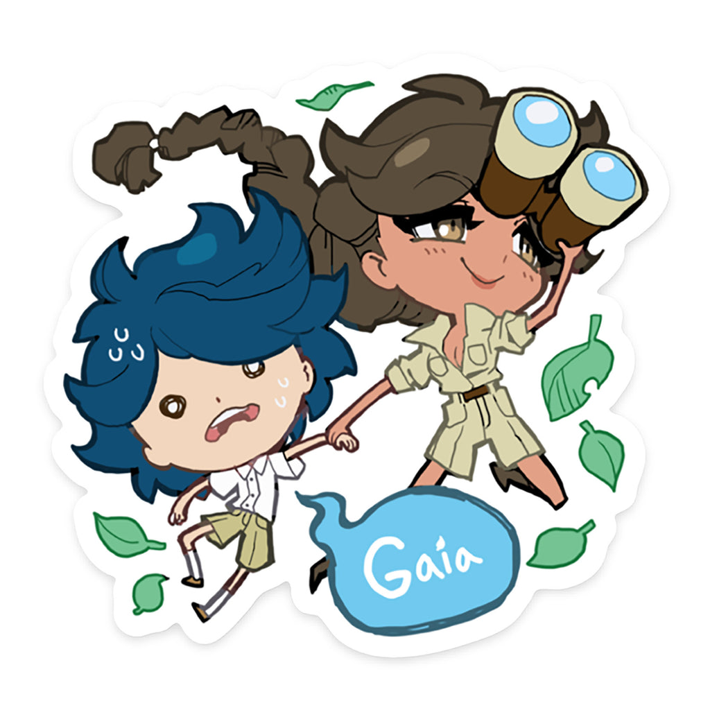Gaia NPC Sticker 05: Dr. Singh and Timmy